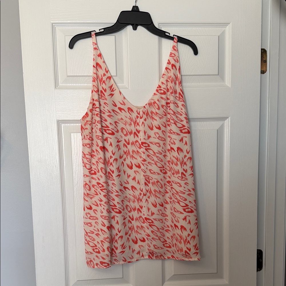 CAbi Pink and Cream Camisole